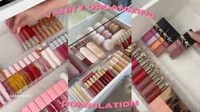SATISFYING ASMR Makeup Vanity Organizing Compilation 💄│ Pt. 1 ✨