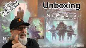 Nemesis Retaliation | Unboxing the Core Game, Stretch Goals & Untold Stories Vol 4 | Awaken Realms