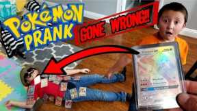 SECRET RARE CHARIZARD SCARE PRANK ON CARL!! POKEMON CARD PRANK GONE WRONG!! *CARL DIED!?*