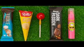 ASMR: Unboxing a Giant Mystery Box Full of Candy chocolate rainbow lollipops Satisfying video🍡🍭🍓