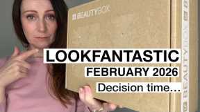Unboxing FEBRUARY 2026 Lookfantastic Beauty Subscription Box. 
