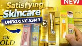Luxury Gold Skincare Unboxing ASMR ✨ Satisfying