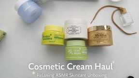Satisfying Cosmetic Cream Unboxing ASMR 💄 Relaxing Skincare Sounds