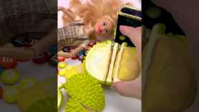Satisfying With Unboxing Barbie Princess Eating Toys, ASMR Video #shorts