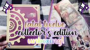 FATAL TWELVE COLLECTOR'S EDITION UNBOXING! | LIMITED RUN GAMES | dakotasuke
