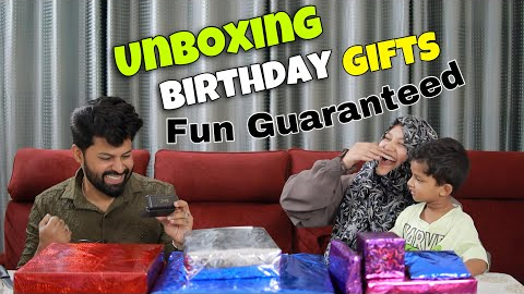 My Wife Unboxing my Birthday gifts | Turned soo funny 😂 | Best gifts 😍 Shadhik Azeez
