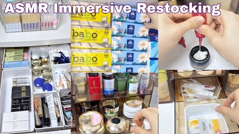 Enjoy Original Sound Immersive Skincare Restock Unboxing Haul ~ASMR Satisfying.#skincare #restock#yt